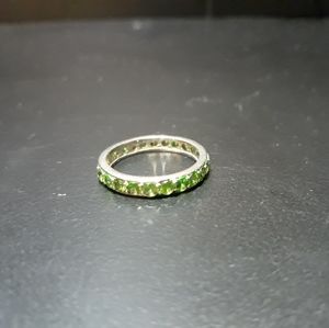 Natural Tsavorite Garnet Eternity Band C10